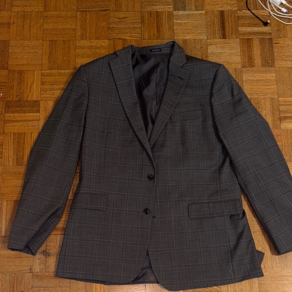 Stafford Men's Charcoal Suit Coat